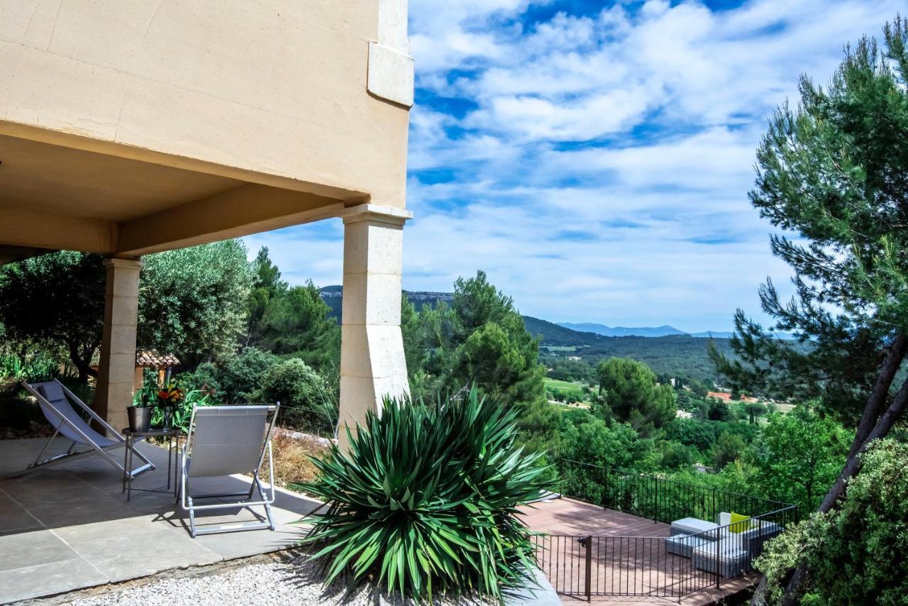 Villa Lumineuse Avec Piscine Clim 1Ere Etage Vue Panoramique Sur Les Montagnes Sur Le Site De La Sainte-Victoire Le Tholonet Luaran gambar